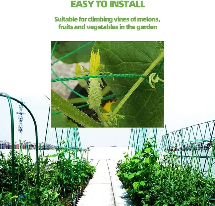 Pergolas pour plantes, filet de culture en polyester robuste