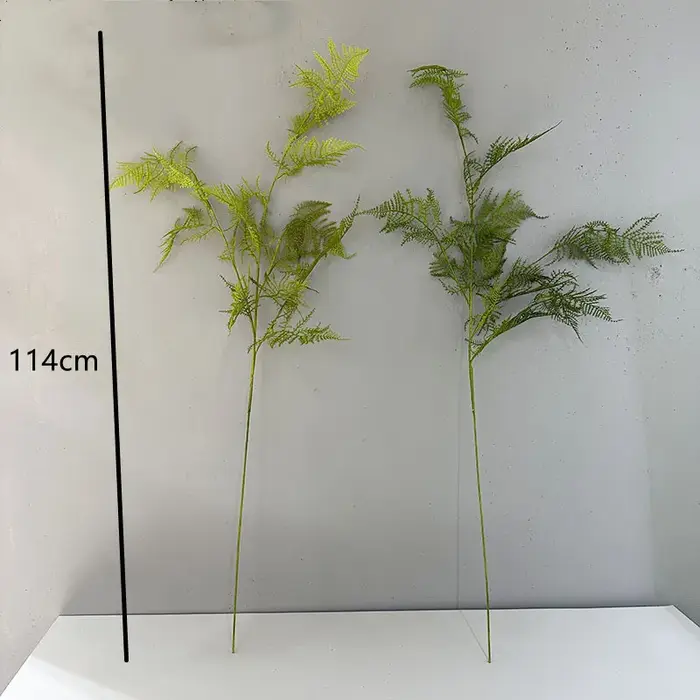 Plantes artificielles d'asperges à longue branche de 114cm