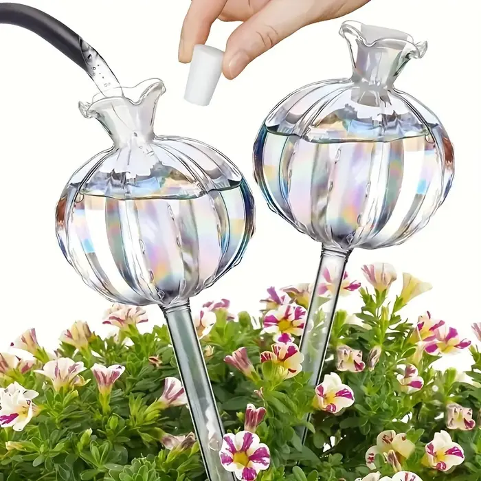 Ampoules d'arrosage automatique en verre pour plantes