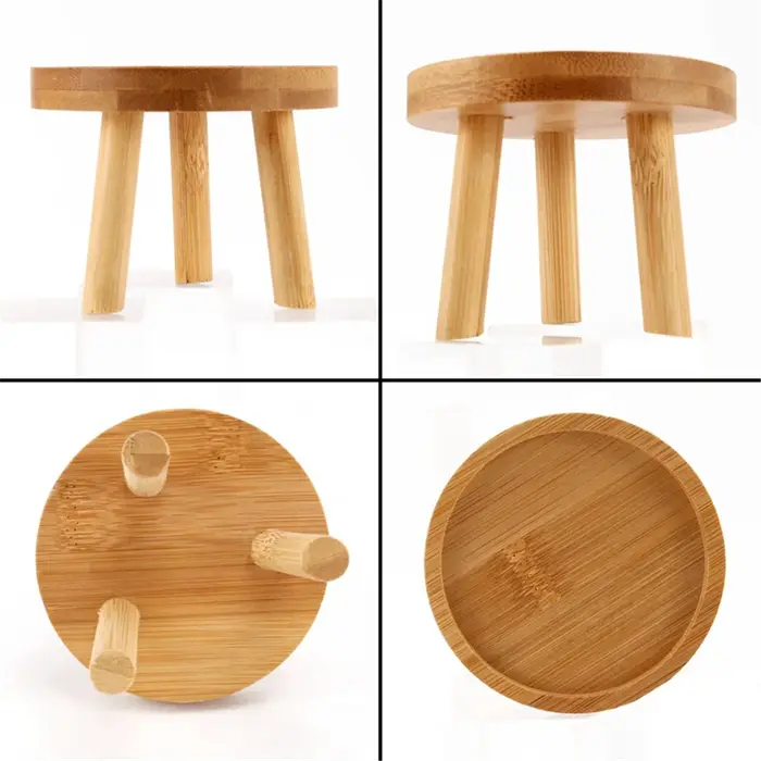 Support de plante en bois pour intérieur et extérieur, support de base de pot de fleur, tabouret hau