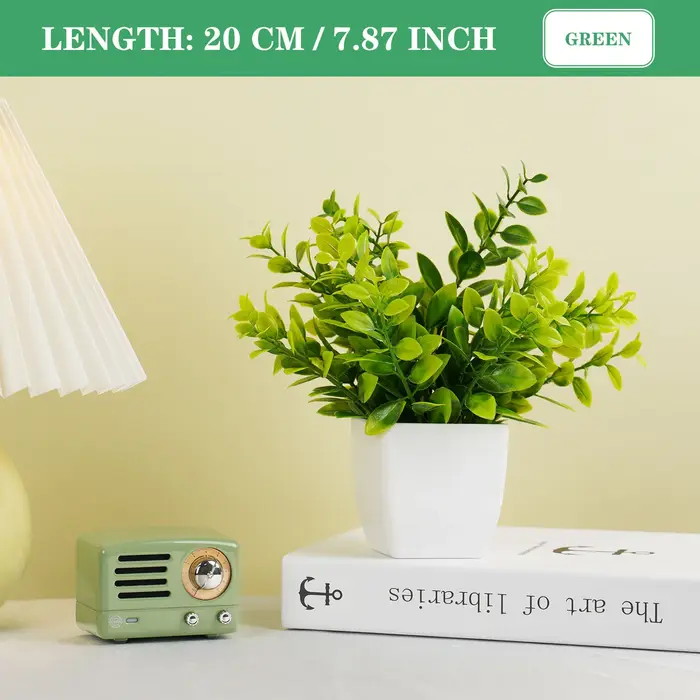 Bonsaï vert Él, fausse plante d'eucalyptus