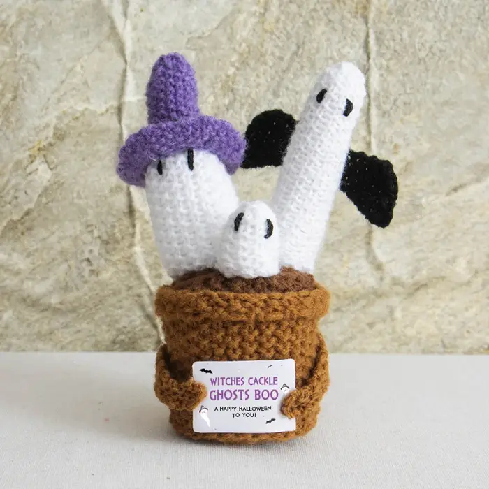 Pot de fleur en Crochet pour Halloween