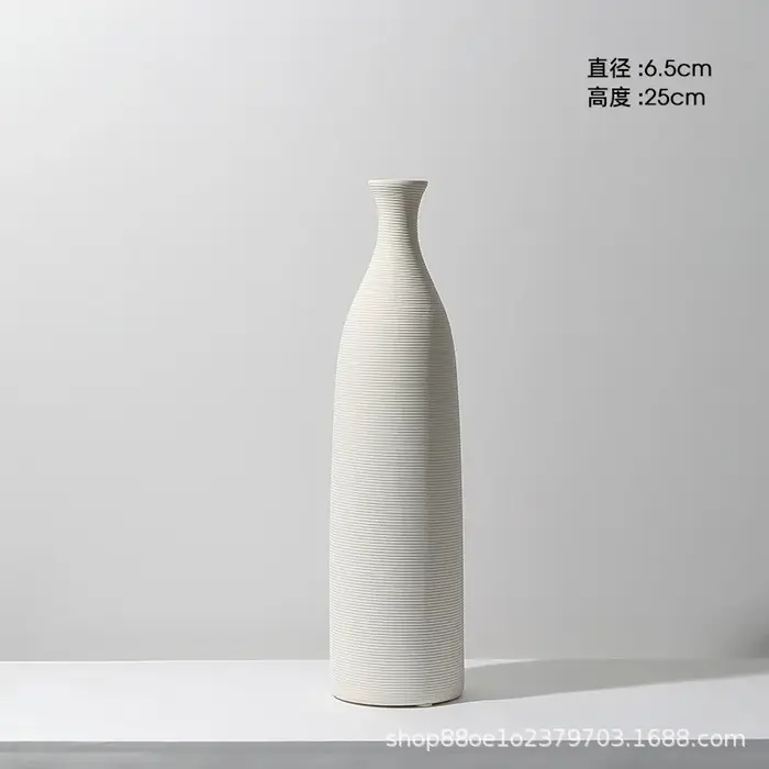 Vase en céramique, décoration avancée, Arrangement de fleurs, Ins Wind, armoire à vin, décoration de