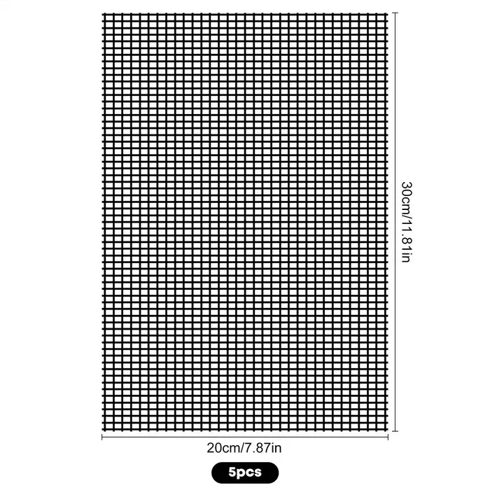 Lot de 5 tapis en maille pour pot de fleurs 20x30cm