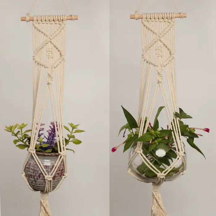 Porte-plante Sonramé fait à la main, cintre pour pot de fleur, décoration murale, cour et jardin