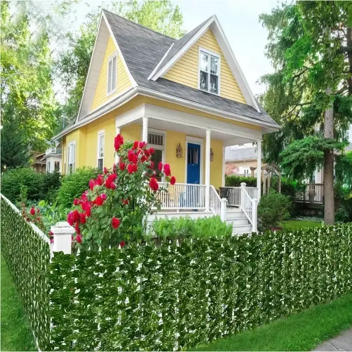 Panneau mural de plante de clôture de lierre artificiel 100x300cm