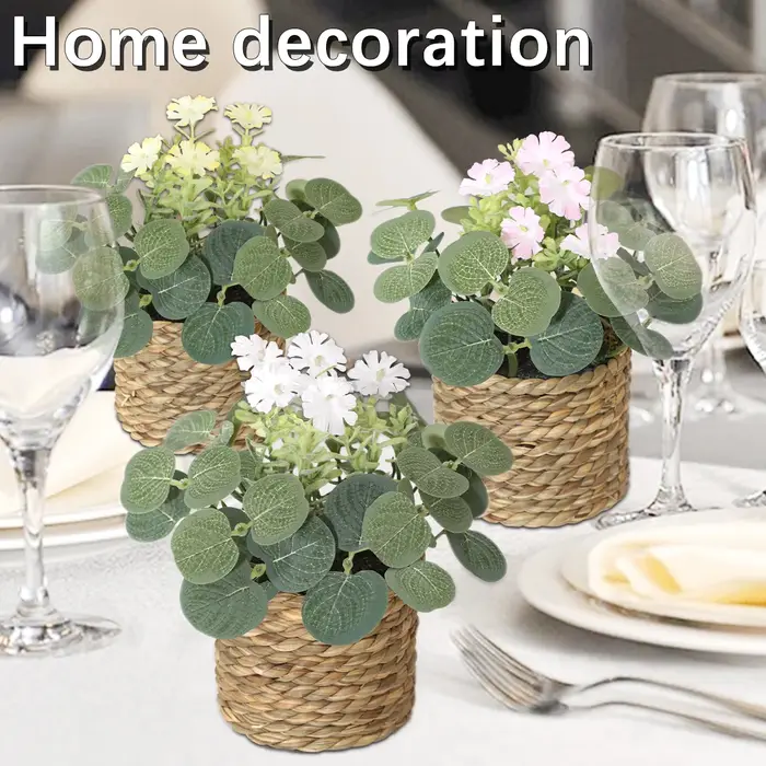 XIYA FLOWER Plantes artificielles vertes