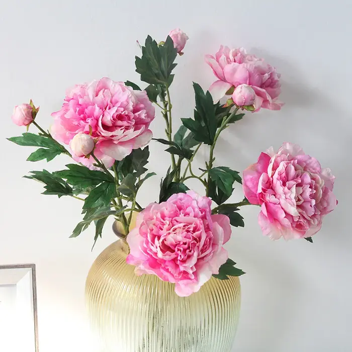 Bouquet de pivoines blanches 70cm