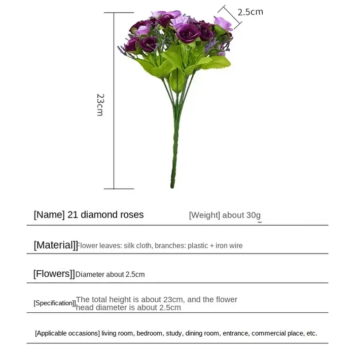Bouquet de Roses Artificielles