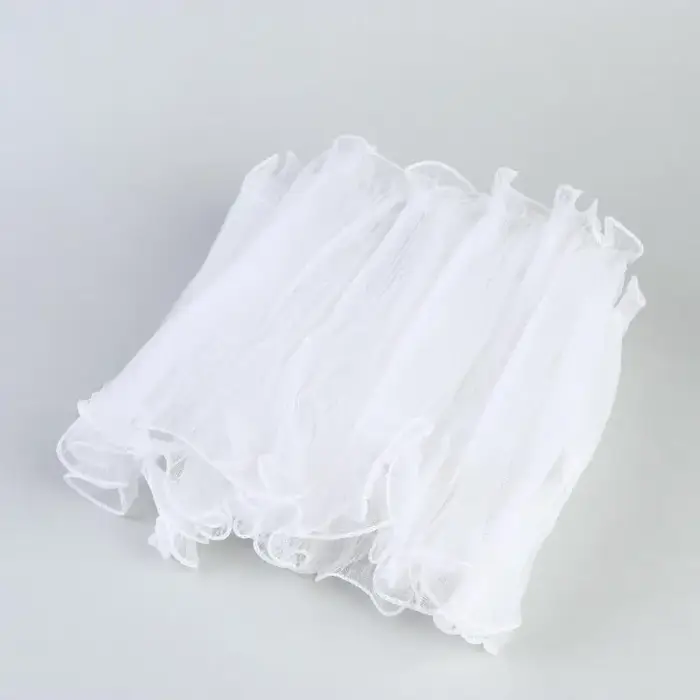 ✔ Tulle à volants pour emballage de fleurs, tissu gaze à bord ondulé pour emballage de bouquets et d