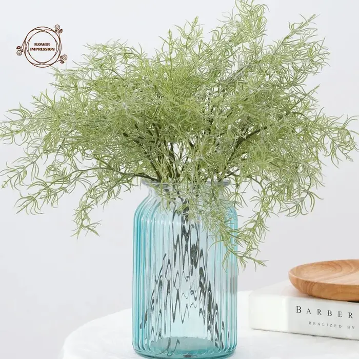 Plantes artificielles, fougères, tige de romarin, fausses plantes vertes, arbustes, ferme rustique, 