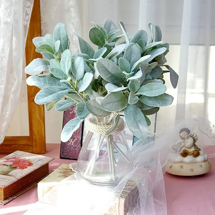 Plantes artificielles flocage oreille de lapin herbe mariage décorations de noël Vase pour la maison Scrapbooking bricolage boîte à cadeaux jardin d'automne