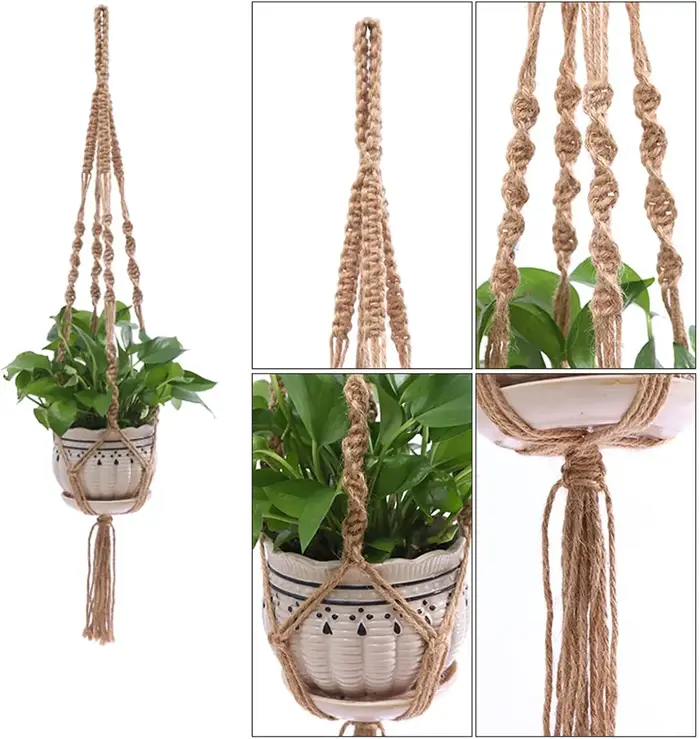 Panier suspendu décoratif pour plantes