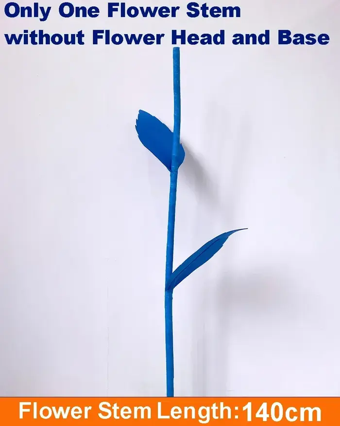 30-100cm fleurs géantes bleu Rose grand papier artificiel Rose décor fenêtre affichage fête mariage 