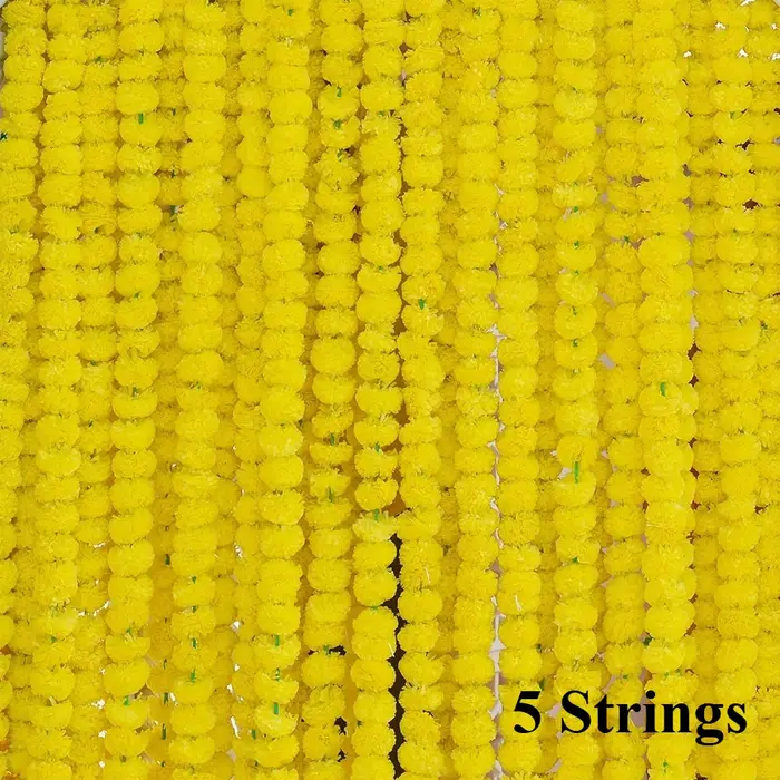 Guirlande de fleurs artificielles de marguerites, 5 pièces, 150cm, guirlande florale suspendue pour 