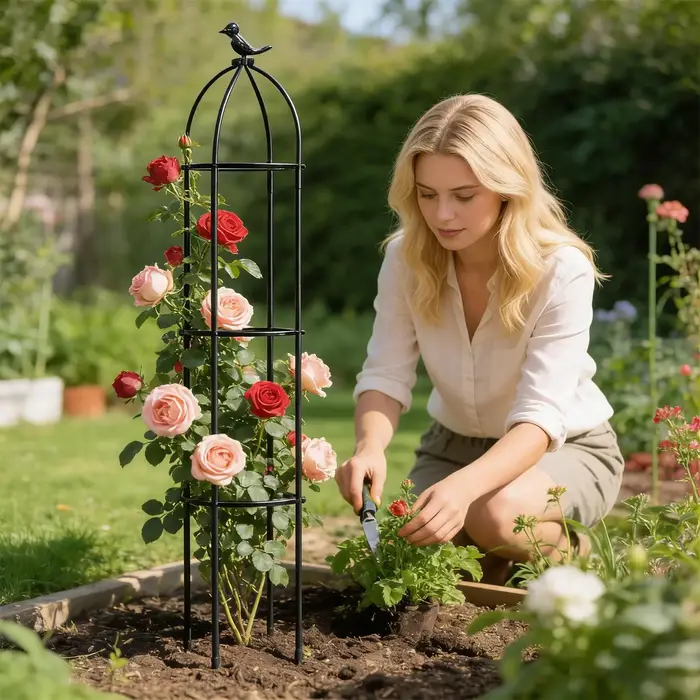 Treillis de jardin pour plantes grimpantes