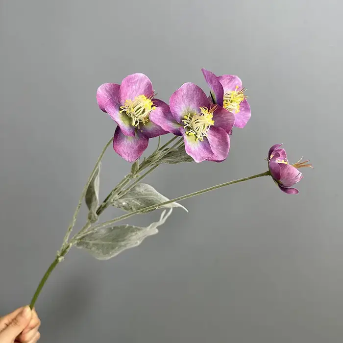 Plante verte artificielle en soie, fausses fleurs d'hiver, décor d'hôtel, fleurs de Simulation d'hiv