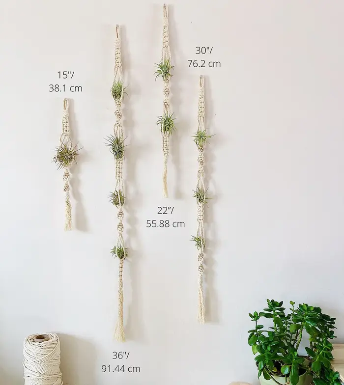Cintre pour plantes à Air en macramé