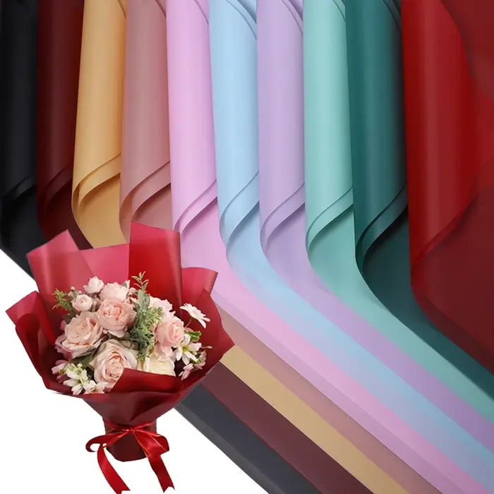 Papier d'emballage pour bouquets de fleurs