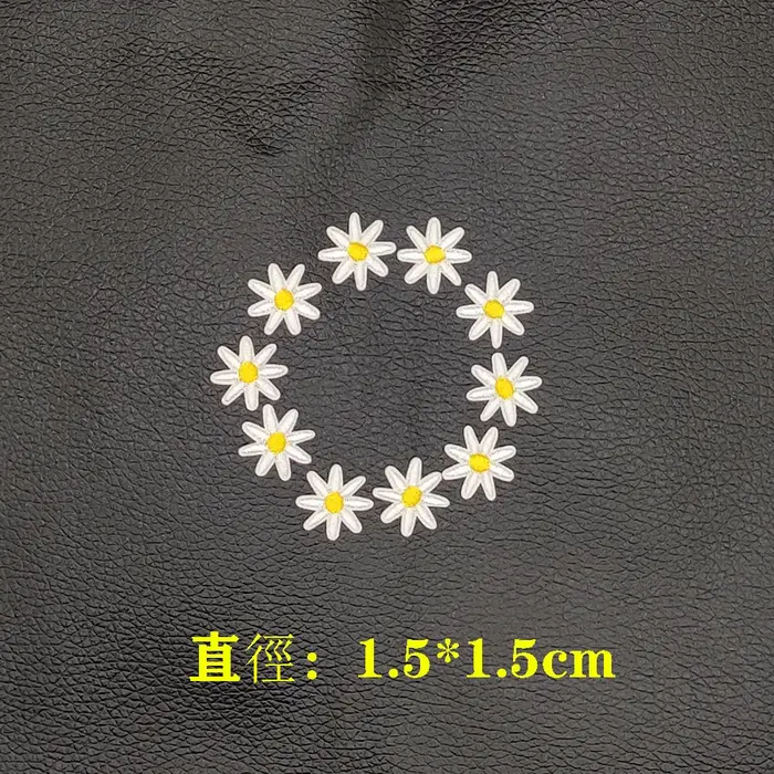 Lot de 10 Pièces de Patchs Brodés Détruire, Fleurs, Fer à Repasser