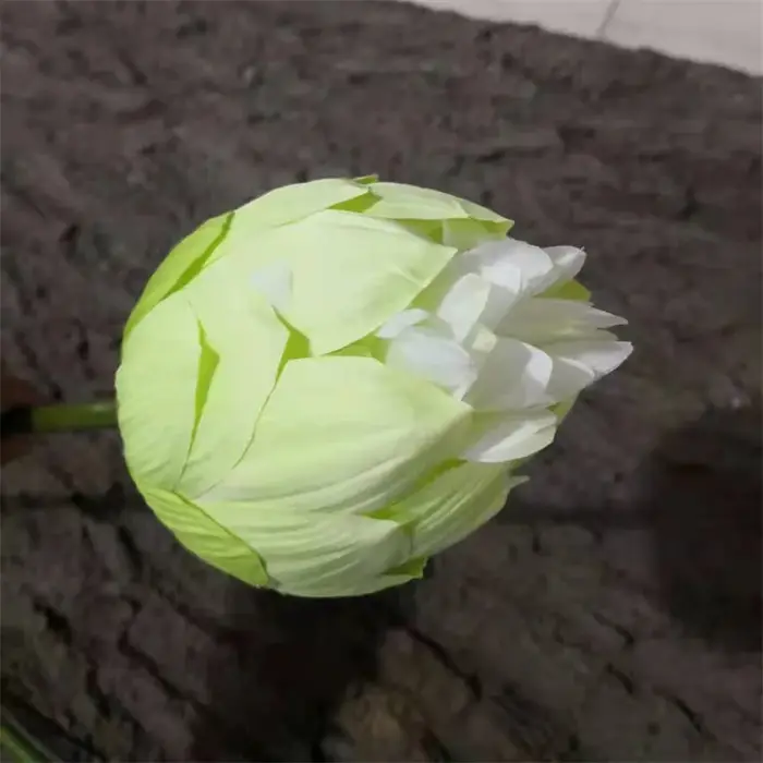 Une branche de fleur de lotus artificielle en soie