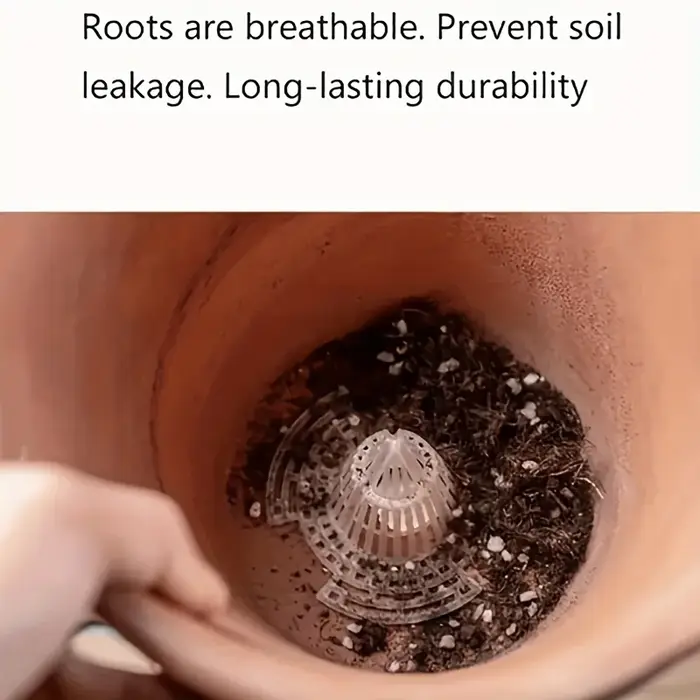 15 pièces de joints respirants en grille anti-pourriture pour racines de plantes ﻿ Joint d'étanchéité pour pot de fleurs