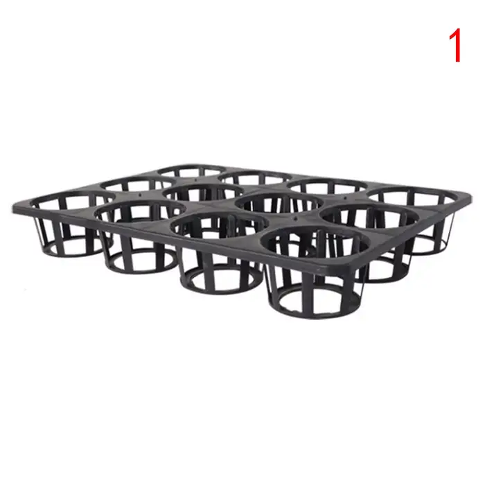 Pots de pépinière en plastique, pots ronds pour fleurs, plateaux de semis pour cellules, semis de gr