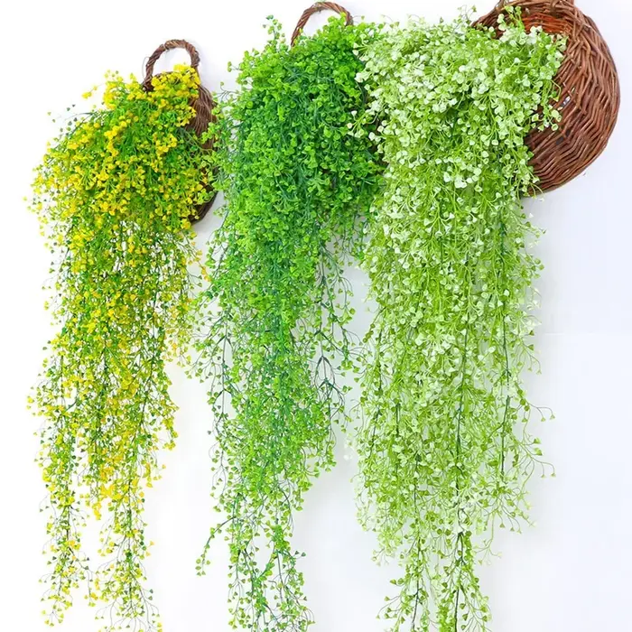 Plante artificielle en rotin