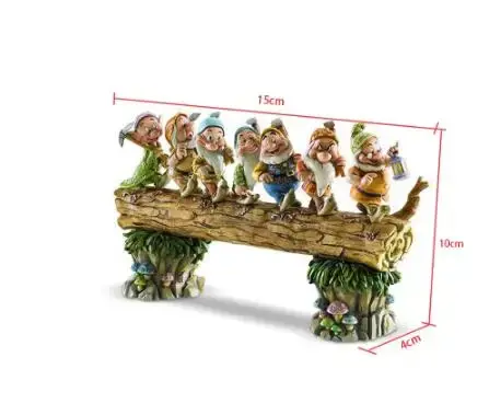 Sept arbres nains gnomes décorent le jardin, pour intérieur et extérieur, décoration d'art de jardin