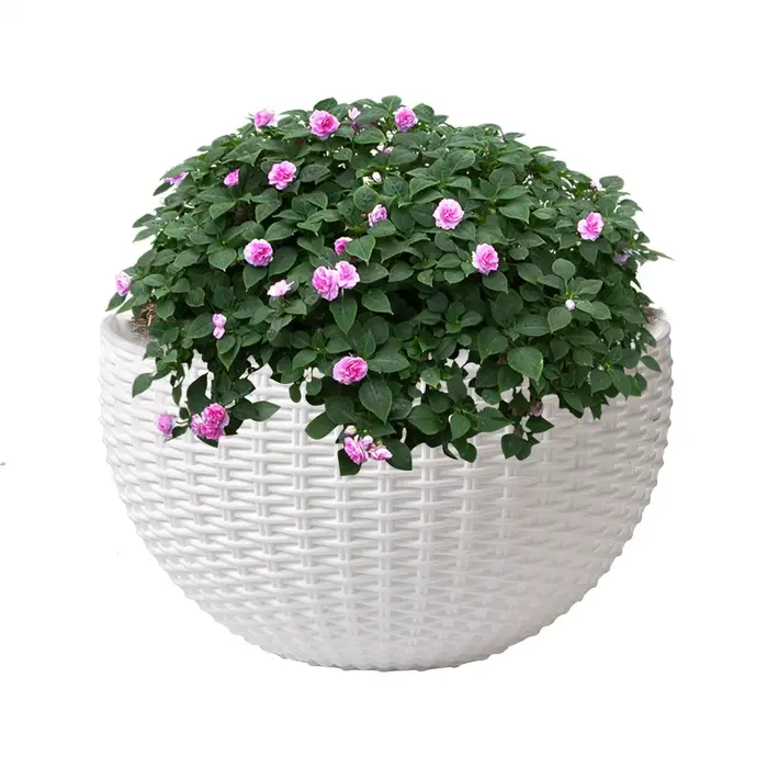 Pot de fleurs semi-circulaire 21x16