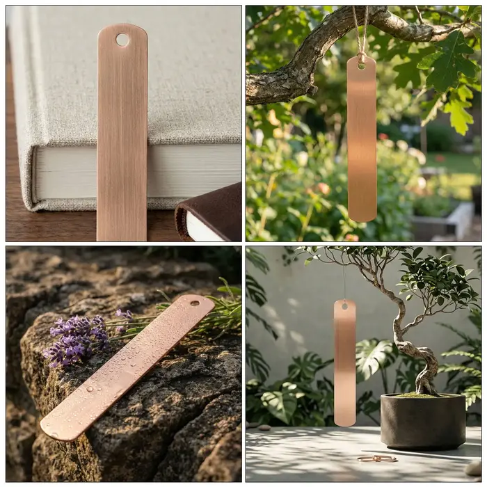 Étiquettes d'identification de plantes en cuivre, 20 pièces, étiquettes métalliques, marqueurs de jardin imperméables pour l'extérieur, étiquettes suspendues en fil métallique