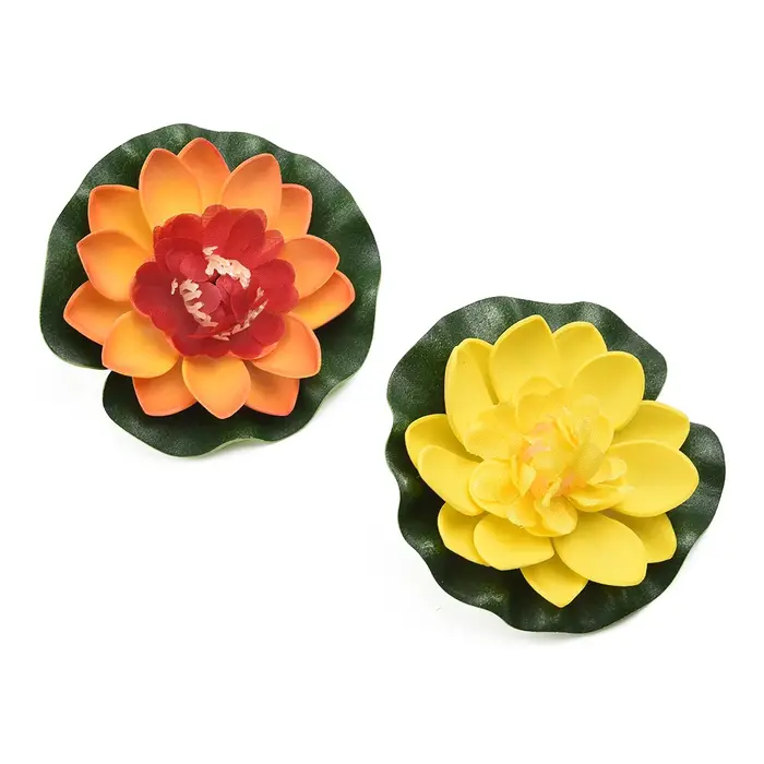 10 pièces Lotus fleur artificielle flottant fausse plante