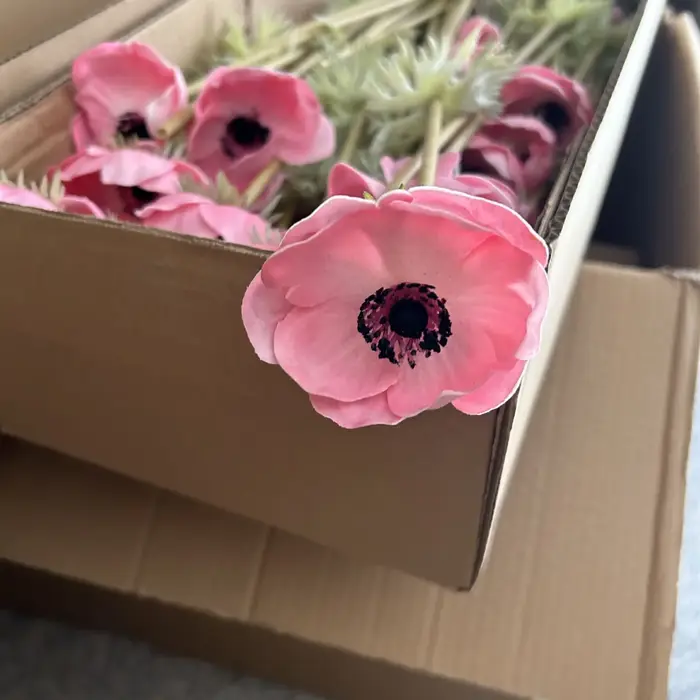 Fleurs d'anémone artificielles en PU