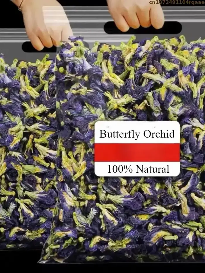 Fleurs séchées d'orchidée papillon naturelle de haute qualité