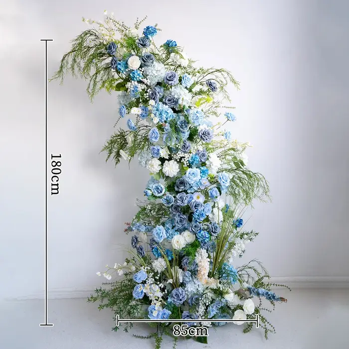 Mori Haze – vigne bleue verte, décoration d'arrière-plan de mariage, arrangements floraux, fausses f