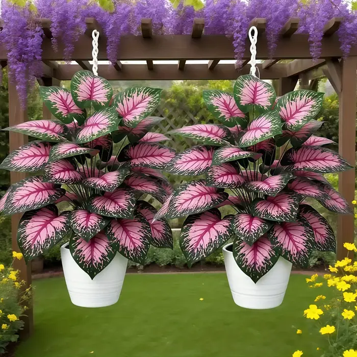 Palmiers paon rose, plantes artificielles décoratives de Style nordique