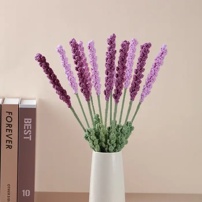 Fleur au crochet lavande