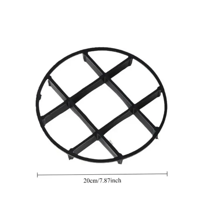 10 plateaux pour pots de fleurs à motif quadrillé de 12 cm/20 cm