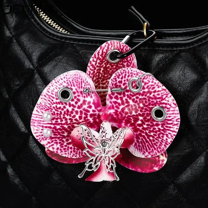 Porte-clés orchidée Lily Phalaenopsis exquis