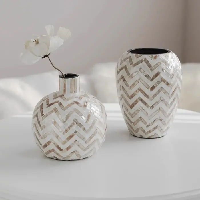 Vase à coquille Vintage