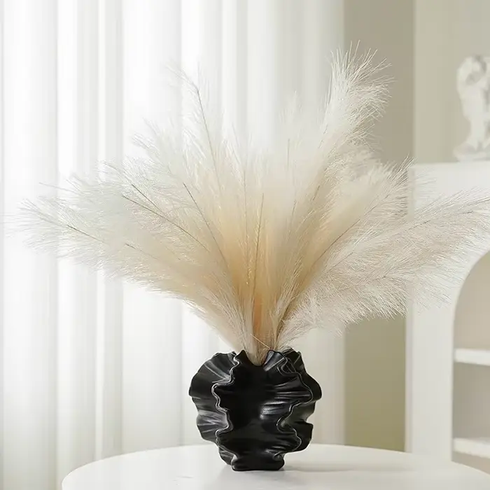 Vase à Fleurs en Céramique en Forme de Pétale