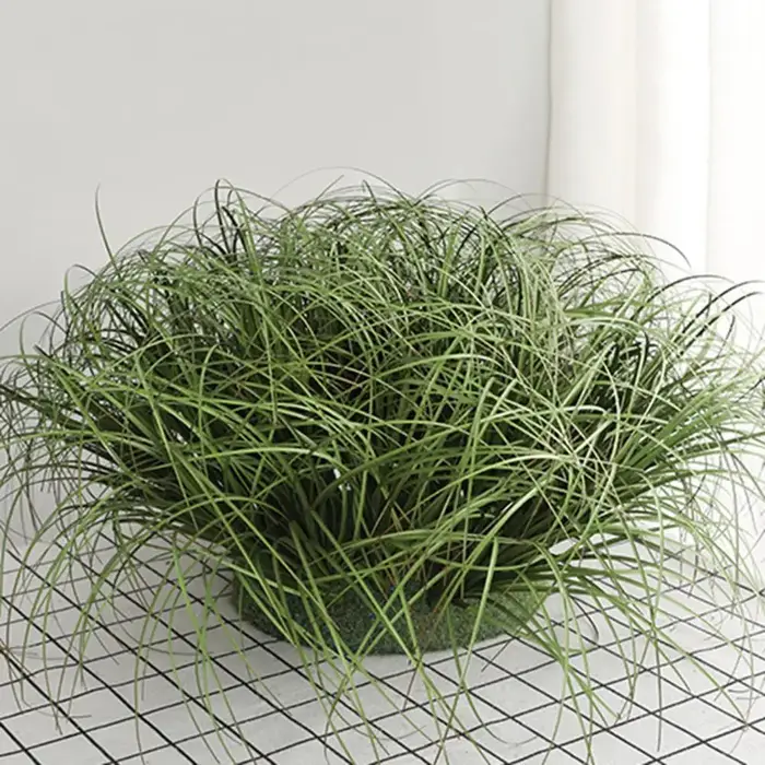 1 branche 35/42cm plante artificielle belle conservation de la fraîcheur Flexible bureau oignon artificiel feuilles d'herbe parapluie fournitures de fête