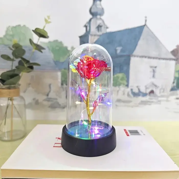 Lampe de nuit LED en forme de rose