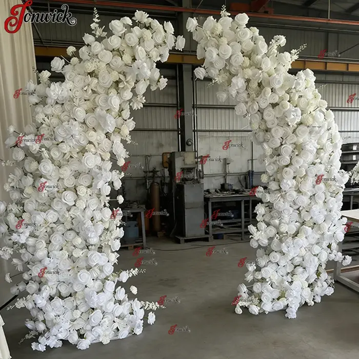 Arche de fleurs artificielles décorative
