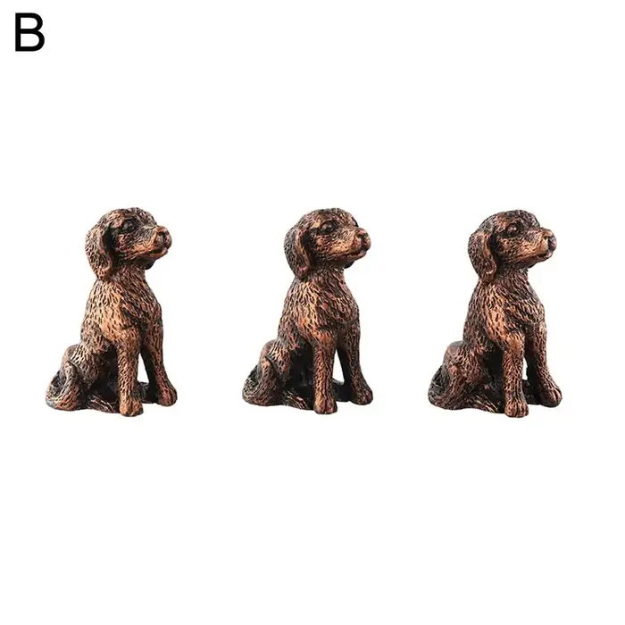 Ensemble de 3 pieds de Pot de plante, pieds décoratifs de Pot artisanal en résine de tortue/chienne/