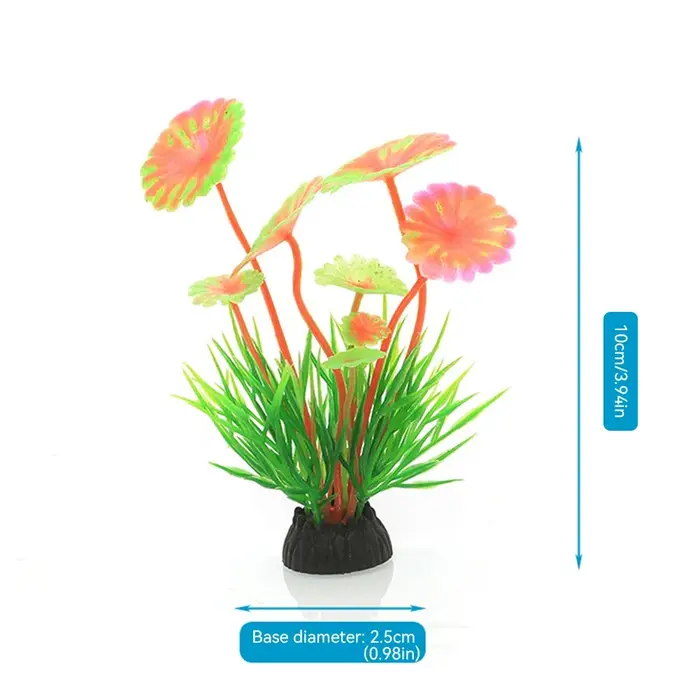 Plantes sous-marines artificielles en plastique, décoration d'aquarium d'aquarium d'algues, décorati