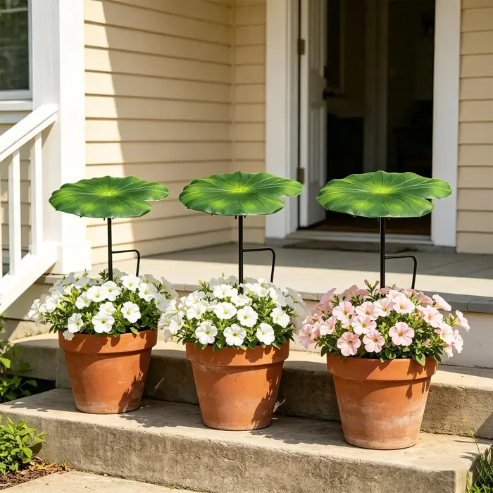 Parasols pour plantes en forme de feuille de 21 cm