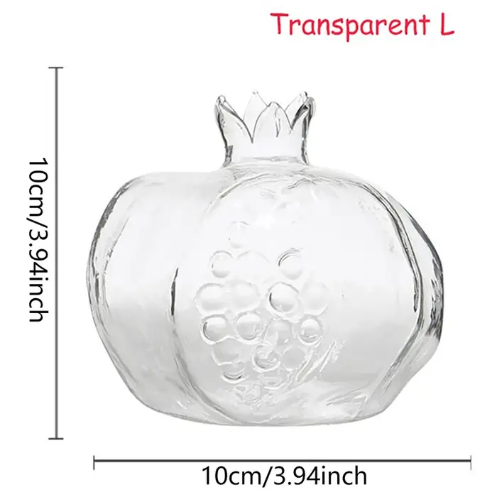 Vase en verre de grenade pour la décoration de la maison