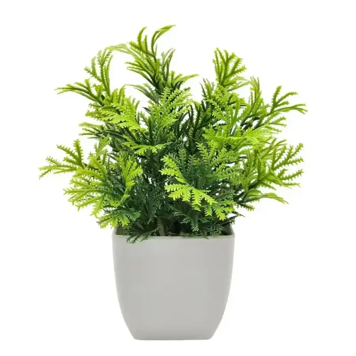 1 plante artificielle avec pot en plastique