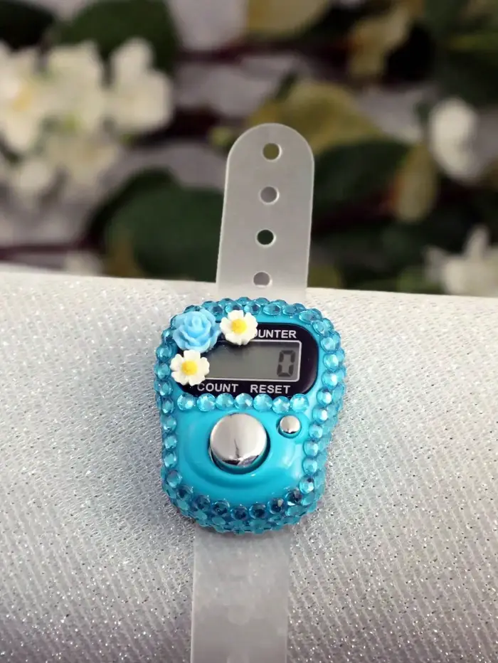 Compteur de doigts en forme de fleur, portable, best-seller - Compact et pratique pour le comptage d